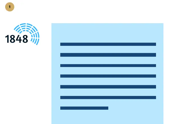 Illustratie van de 1848 Factsheet